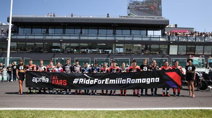Aprilia and the Piaggio Group donate €200,000 to the civil protection for the communities of Emilia Romagna affected by the floods