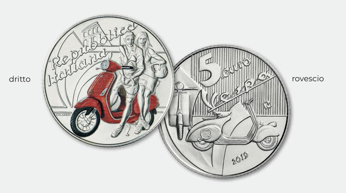 Vespa diventa una moneta