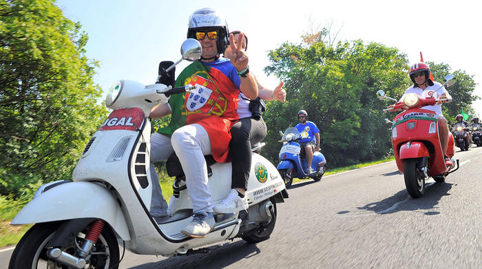 Vespa World Days 2019 were held in Zanka (Hungary)