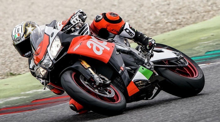 Loris Capirossi at the Racers Days Aprilia