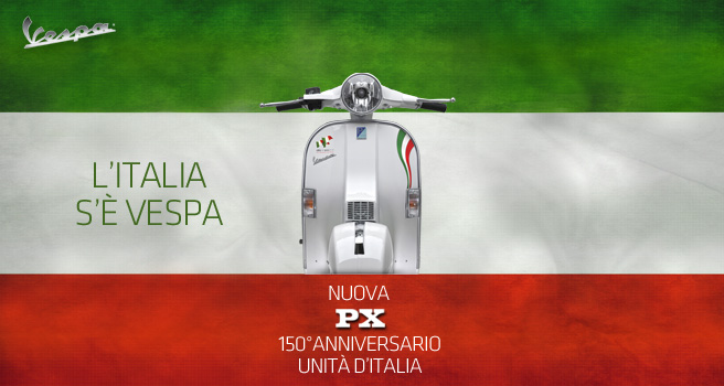Vespa PX 150° Anniversario Unità d'Italia 