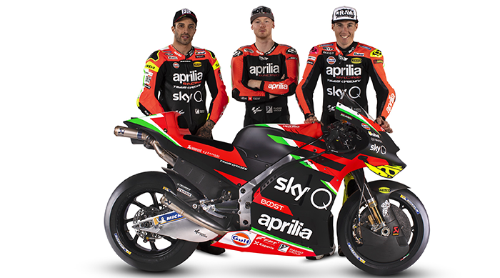 Una RS-GP totalmente rinnovata lancia Aprilia verso la nuova stagione in MotoGP per una sfida tutta italiana 