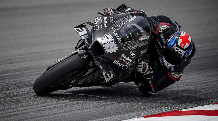 Good début for the new 2020 Aprilia RS-GP at the Sepang tests