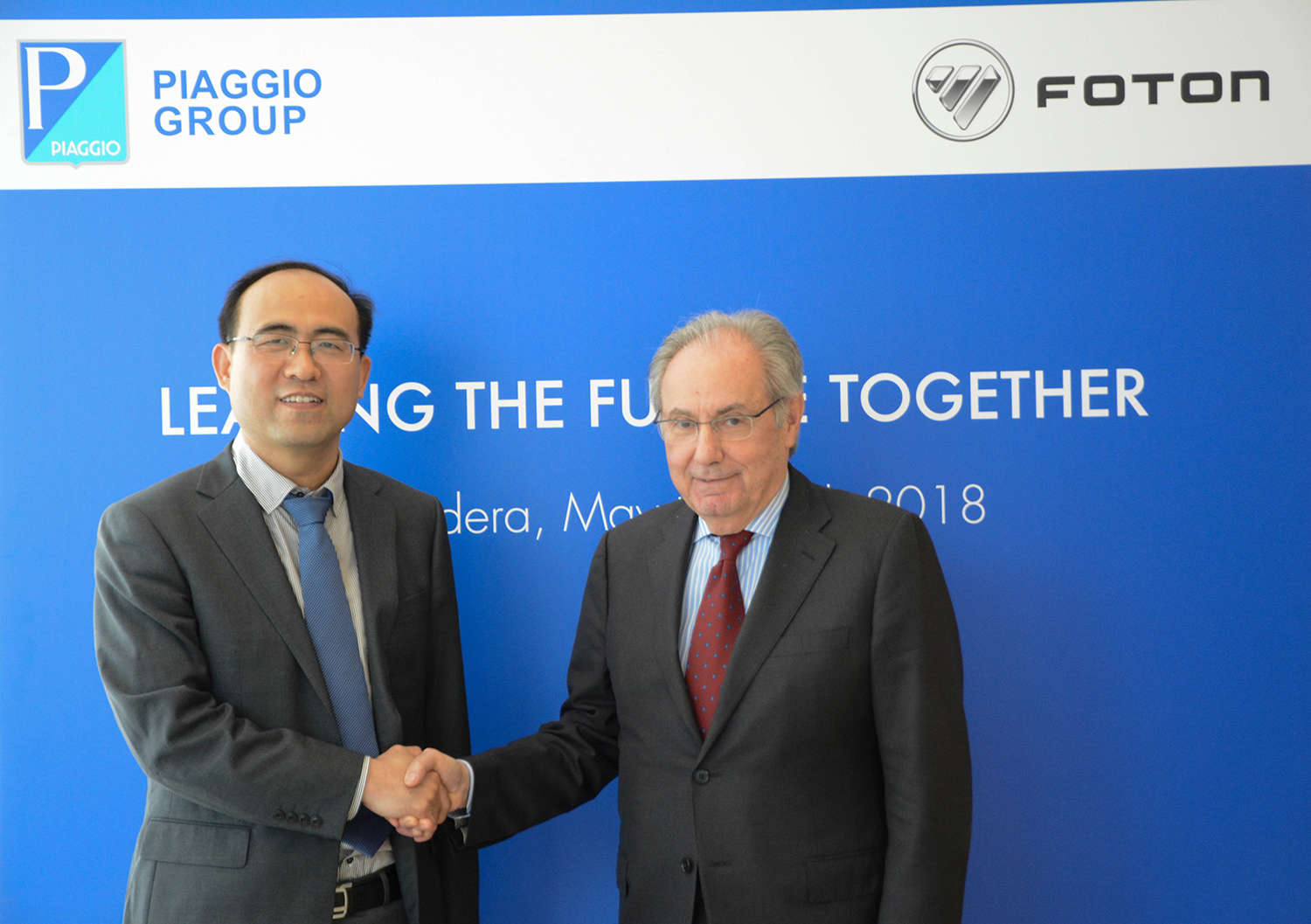 Siglato il contratto tra il Gruppo Piaggio e Foton Motor Group per e la realizzazione di soluzioni innovative per il mercato dei veicoli commerciali leggeri