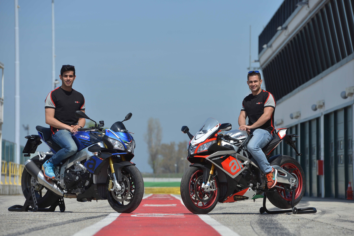 Aprilia V4 Days: Leon Haslam e Jordi Torres tengono a battesimo le nuove Aprilia RSV4 e Tuono 1100