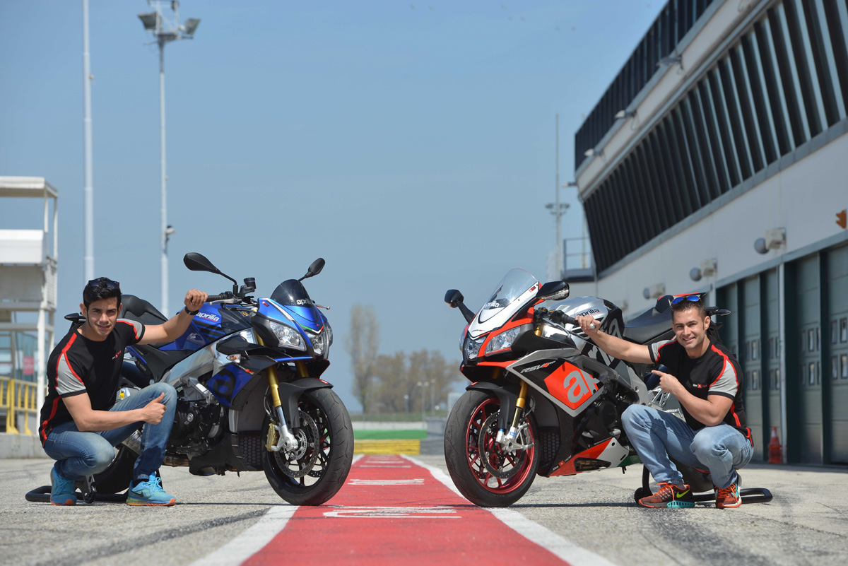 Aprilia V4 Days: Leon Haslam e Jordi Torres tengono a battesimo le nuove Aprilia RSV4 e Tuono 1100