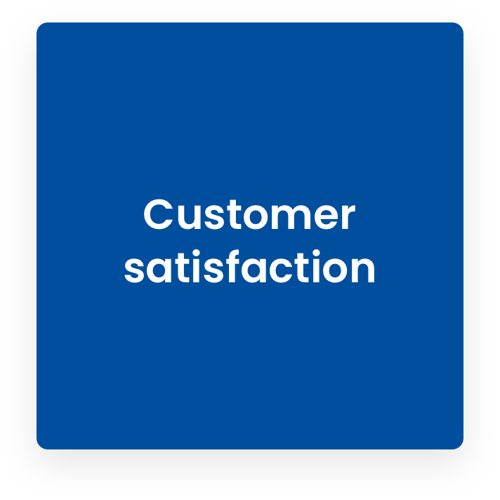 Customer satisfaction