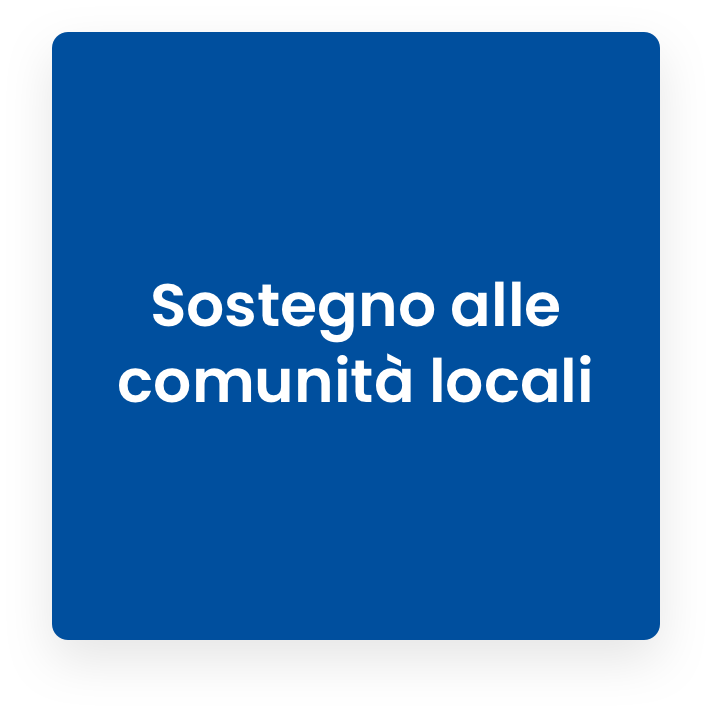 Sostegno alle comunità locali