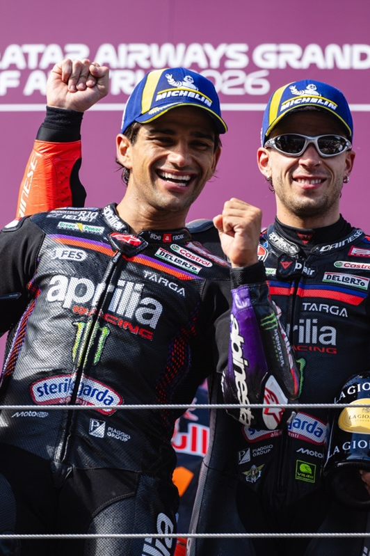 Gruppo Piaggio: doppio podio per Aprilia Racing in Austria