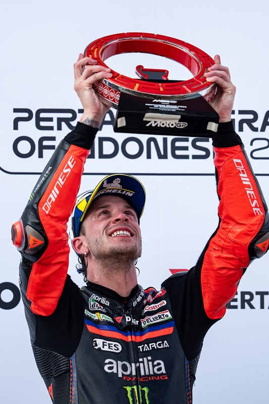 Piaggio Group: Aprilia Racing, the Piaggio Group’s (PIA.MI) racing team,  Makes history with its first MotoGP poker at Mandalia