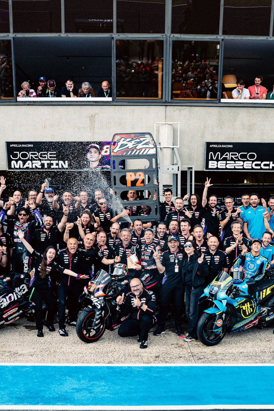 Historic hat trick for Aprilia racing in Le Mans
